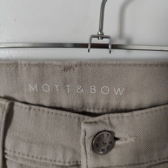 Mott and Bow Slim Jeans Mens 32x31 Tan Beige Stretch Denim - Picture 6 of 7